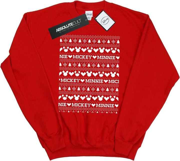 Produktbild Disney Mickey And Minnie Christmas Fair Isle Sweatshirt (S)