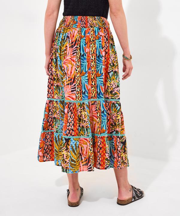 Produktbild Joe Browns Tropical Print Lace Insert Tiered Maxi Skirt (46)