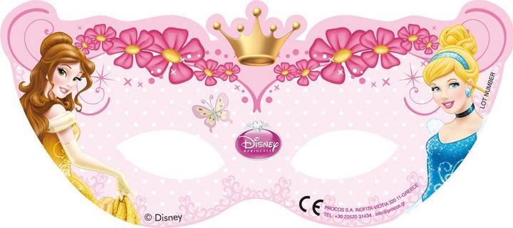 Produktbild Disney Princess Zauberhafte Party Maske (6er Pack)