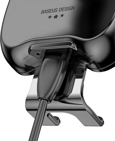 Actual product image Baseus Car holder with QI Wireless Charging function