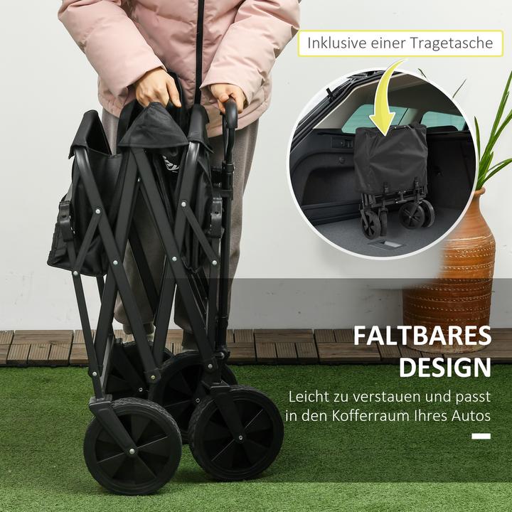 Produktbild Outsunny Bollerwagen mit Sonnendach