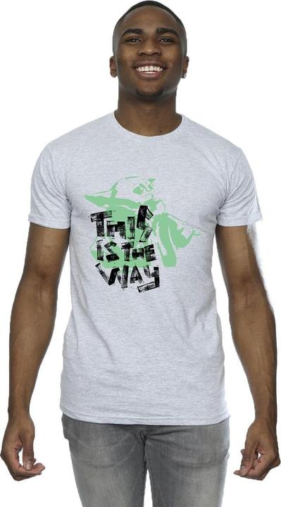 Actual product image Star Wars Mens The Mandalorian This Is The Way Grogu T-Shirt (XXL)