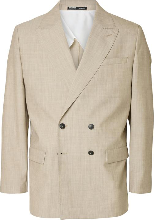 Selected Homme 100% Woll Zweireihiger Blazer