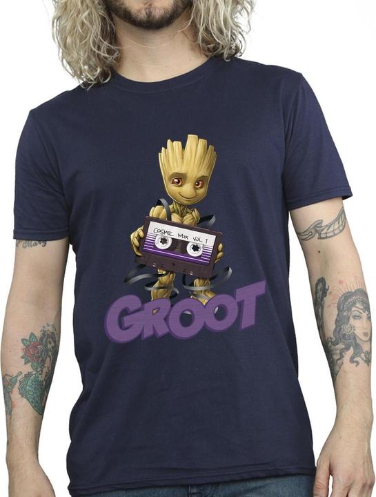 Actual product image Guardians of the Galaxy Mens Groot Casette T-Shirt (XXL)