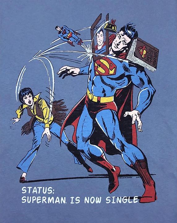 Produktbild Junk Food Superman Is Now Single Tshirt (XL)