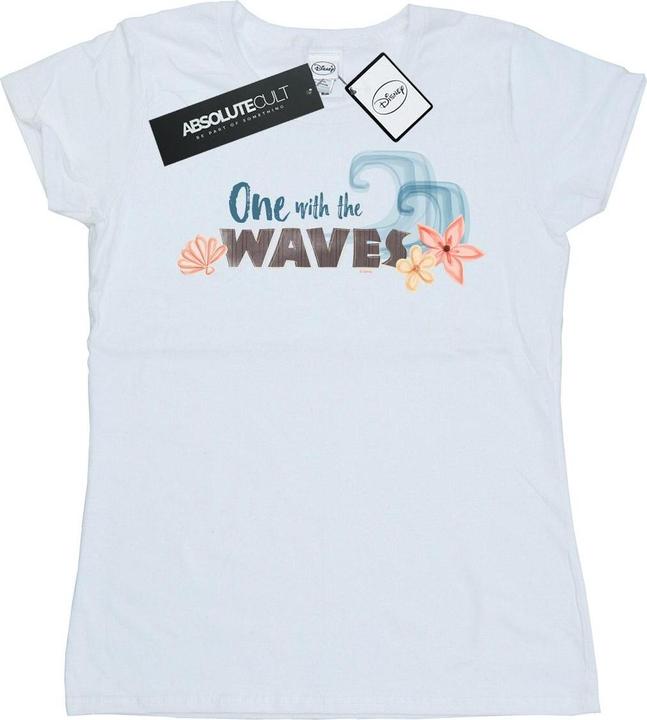 Actual product image Disney Womens/Ladies Moana One With The Waves Cotton T-Shirt (L)