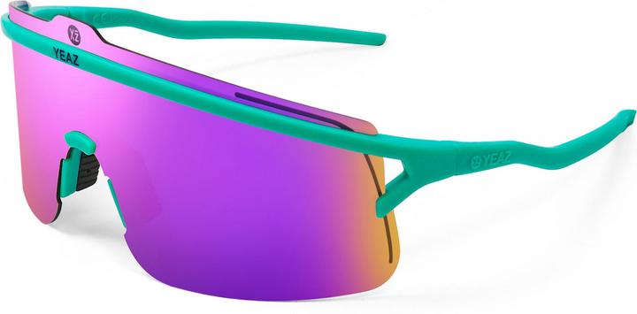 Produktbild Yeaz SUNSHADE Sport goggles matt green / mirror purple (Grün, Rot)