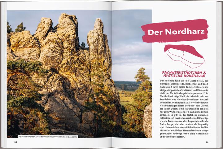 Immagine prodotto OUTDOOR GUIDE Reiseführer Harz (Tedesco, Jana Zieseniss, 2025)