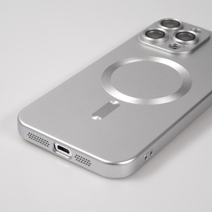 Actual product image PhoneLook Coque Gel souple avec vitre de protection caméra MagSafe (Apple iPhone 15 Pro Max)
