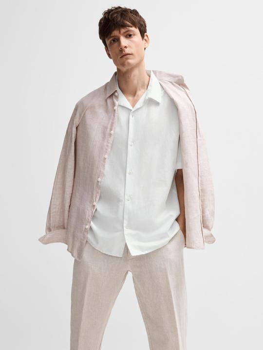 Actual product image Slhrelaxnew-Linen Shirt Ss Resort (XXL)
