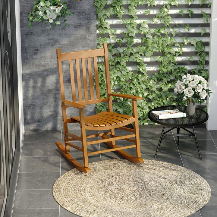 Actual product image Outsunny Rocking Chair with Armrest