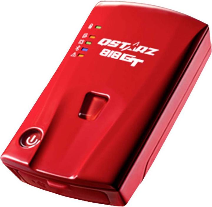 Actual product image Qstarz BL-818GT GPS Receiver Vehicle Tracker Red
