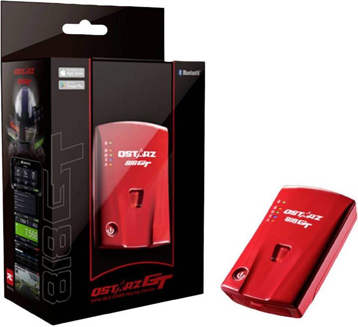 Actual product image Qstarz BL-818GT GPS Receiver Vehicle Tracker Red
