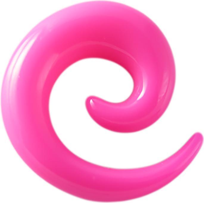Produktbild Star Piercing Dehnspirale pink (ohne Messing, Acryl)