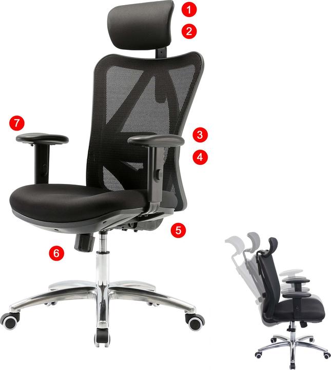 Actual product image Sihoo Office chair