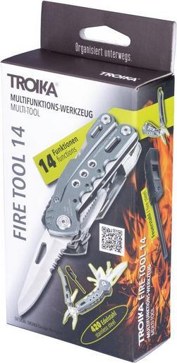 Produktbild Troika FIRE TOOL 14 MMultifunktions-Werkzeug mit 14 Funktionen, grau (14 Funktionen)