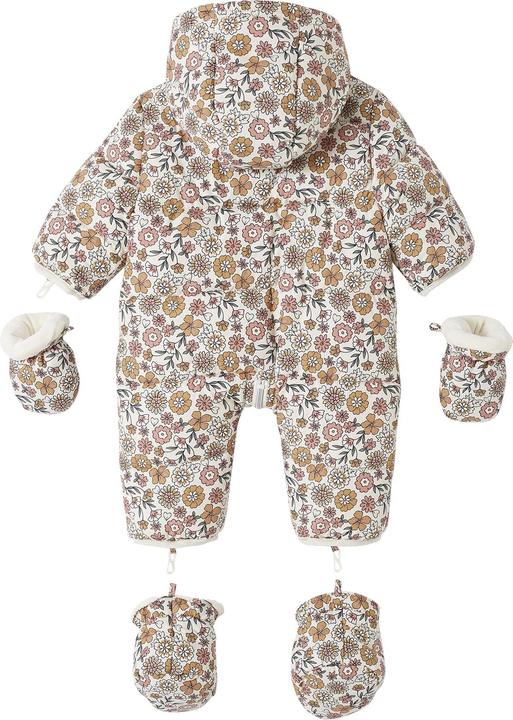 Produktbild Vertbaudet Baby Winter-Overall mit Fleecefutter, geblümt (98)