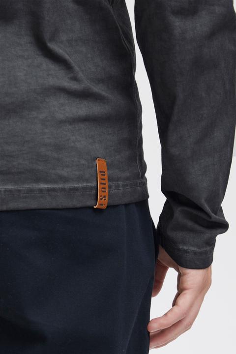 Actual product image Solid Tinox Men's Longsleeve With V-Neck Made Of 100% Cotton (XL)