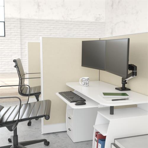 Actual product image Ergotron LX PRO ARM DUAL DIRECT DESK MOUNT black (Table, 27")