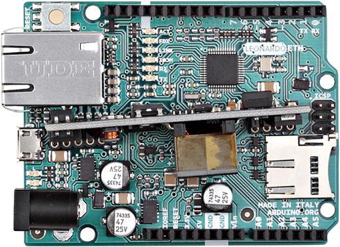 Actual product image Arduino Original Leonardo ETH (with PoE)