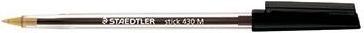 Image du produit Staedtler ® Stylo à bille jetable stick 430 0,35mm bleu modèle à capuchon indélébile (Transparent, 1 x)