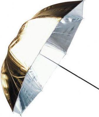 Actual product image Linkstar Reflex Umbrella PUK-84GS Silver/Gold 100 cm (Reversible) (Diffusor ball, 100 cm)