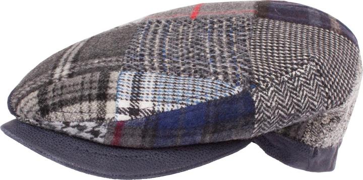 Horka Barett aus Tweed mit Patchworkmuster