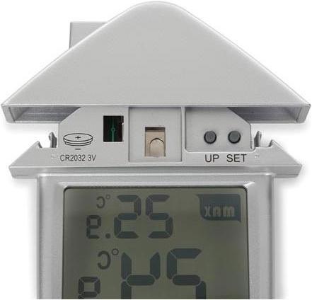 Produktbild Perel Transparentes Fenster-Thermometer Mit Anzeige Der Mindest- Und Höchsttemperatur