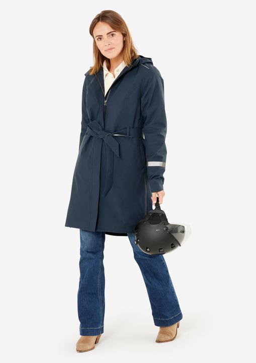Produktbild Btwin Regentrenchcoat City 940 wasserdicht Damen marineblau (XS)