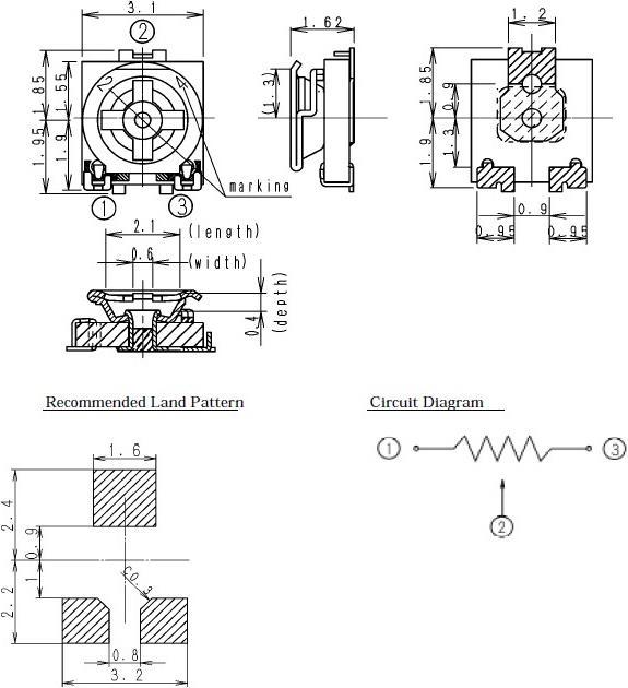 Produktbild OEM Set mit 13 Drehpotentiometer 6mm von 1 Ohm 1mOhm je 2 Stk.