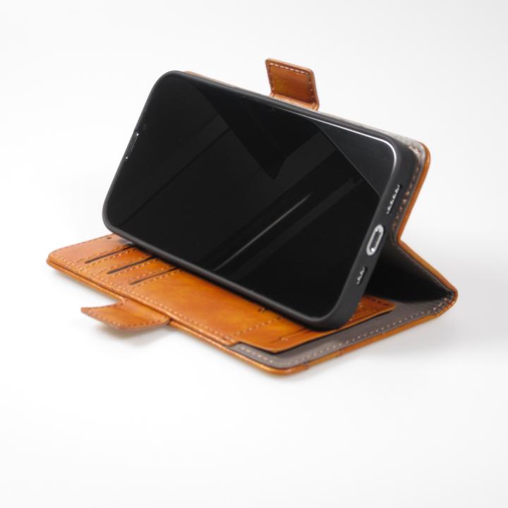 Image du produit PhoneLook Etui cuir Flip Wallet en cuir véritable avec stripe design et compartiment à cartes (Apple iPhone 13)