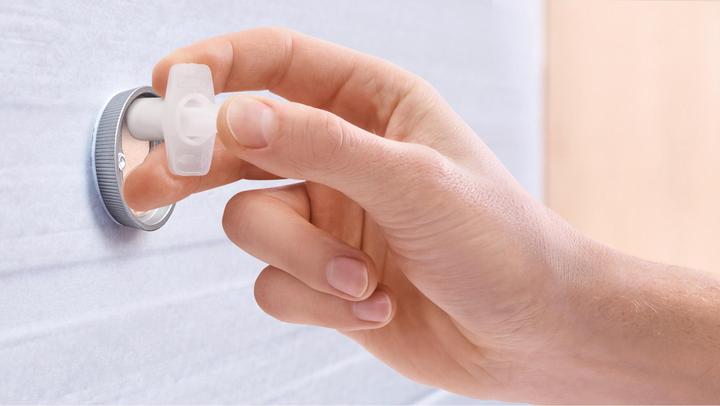 Actual product image tesa EKKRO WC replacement roll holder incl. adhesive solution without drilling