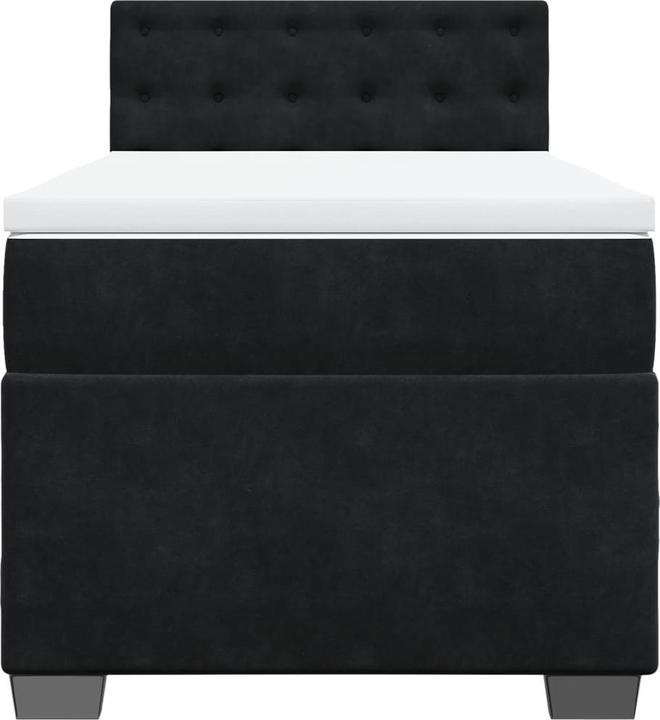 Produktbild VidaXL Bo x springbett mit Matratze 90 x 190 cm Samt (90 x 190 cm, 90 x 190 cm)
