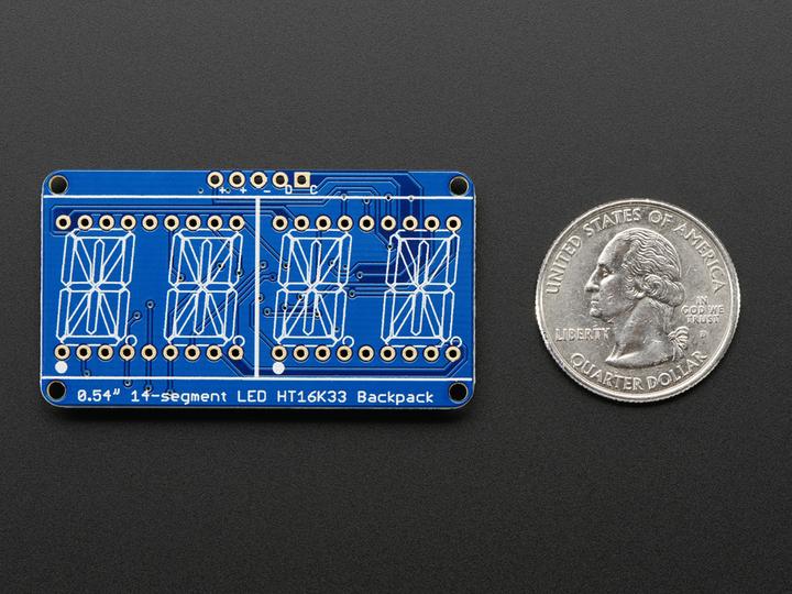 Produktbild Adafruit Alphanumerisches Display Blau 4 Zeichen I2C (Display)