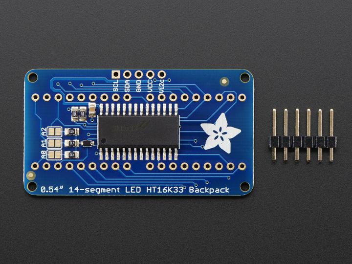 Produktbild Adafruit Alphanumerisches Display Blau 4 Zeichen I2C (Display)