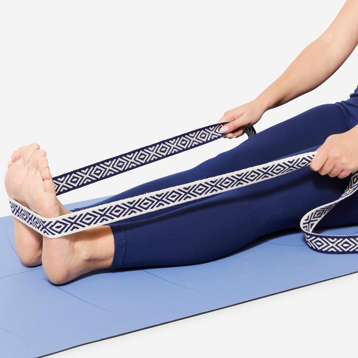 Actual product image Kimjaly Yogagurt 3 m - blau/natur bedruckt