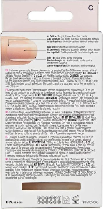 Produktbild KISS Salon Acryl Nude (Kunstnägel, Nude)