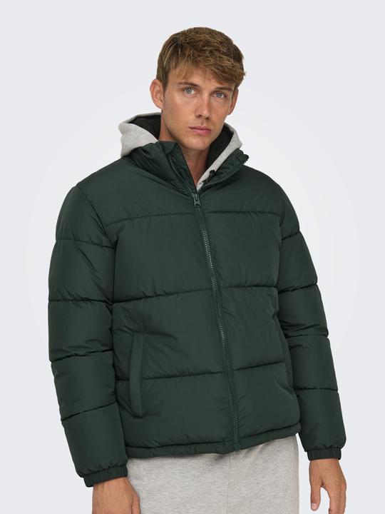 Produktbild Only & Sons Stehkragen Elastische Bündchen Jacke Daunenjacke (XXL)