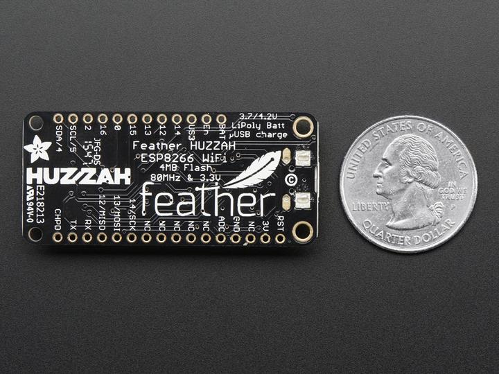 Produktbild Adafruit Feather HUZZAH with ESP8266 WiFi (Diverse)