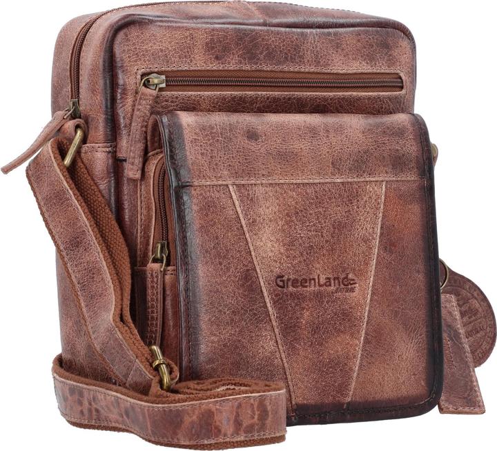 Produktbild Greenland Nature Mascu & Line Umhängetasche Leder 25 cm