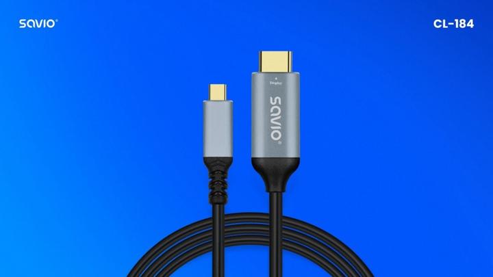 Produktbild Savio USB-C to HDMI v20b cable, 3m, copper CL-184