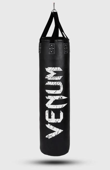 Actual product image Venum Challenger Heavy bag + Ceiling Hook - Black/White - Filled - 170cm (170 cm, 50 kg)