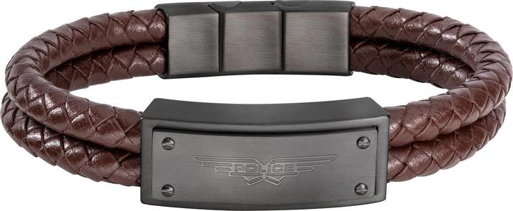 Actual product image Police Vigan (20 cm, Stainless steel, Leather)