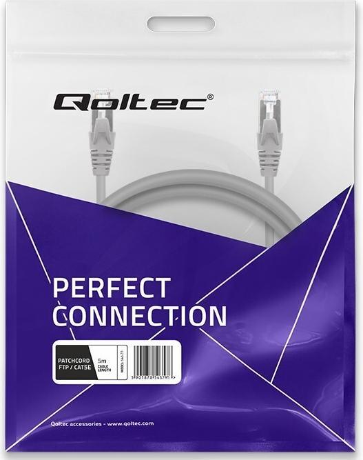 Image du produit Qoltec Patchkabel FTP CAT5e, 2xRJ45, 5m (5 m)