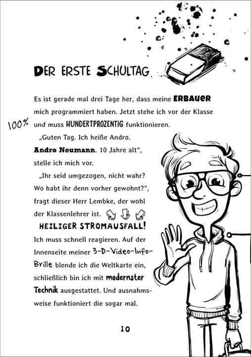 Immagine prodotto Andro, streng geheim! (Band 1) - Fehlermeldung: Schule (Tedesco, Mareikje Vogler, Ripartizione delle banchine, Libri per bambini Loewe, 2021)