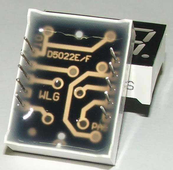 Produktbild OEM 7-Segment Display Rot Com. Anode 2 Zeichen 12.7mm (Elektronikkit)