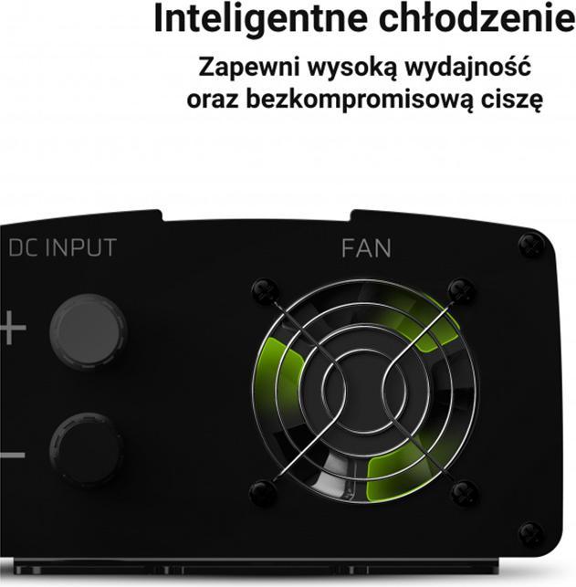 Produktbild GreenCell Voltage Car Inverter 24V to 230V 1000W Full Sine Wave