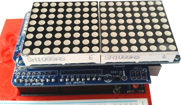 Produktbild Deek-Robot DK 16x8 LED Matrix Rot mit HT16K33 Backpack (Stromkomponente)