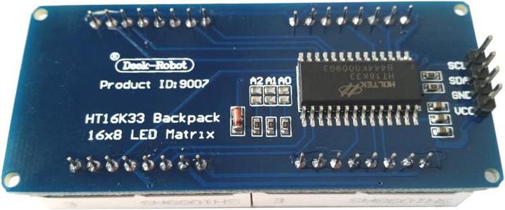 Produktbild Deek-Robot DK 16x8 LED Matrix Rot mit HT16K33 Backpack (Stromkomponente)