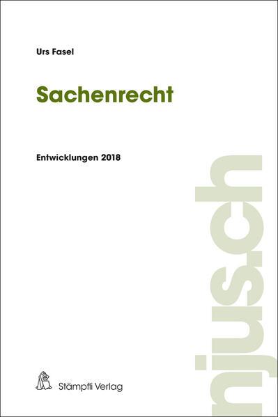 Produktbild Sachenrecht (Deutsch, Urs Fasel, 2019)